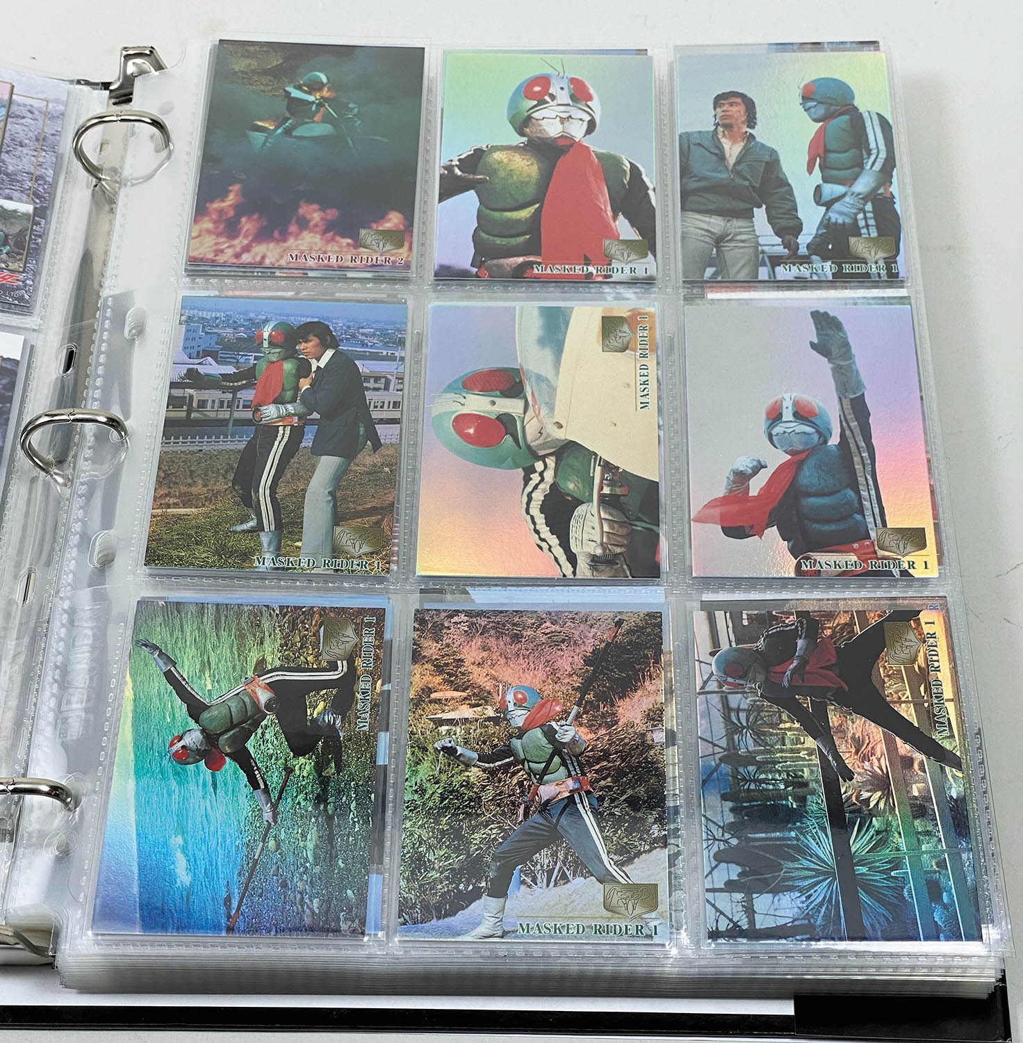 トレカアマダ「仮面ライダー」全225種セット+特製バインダー+特製