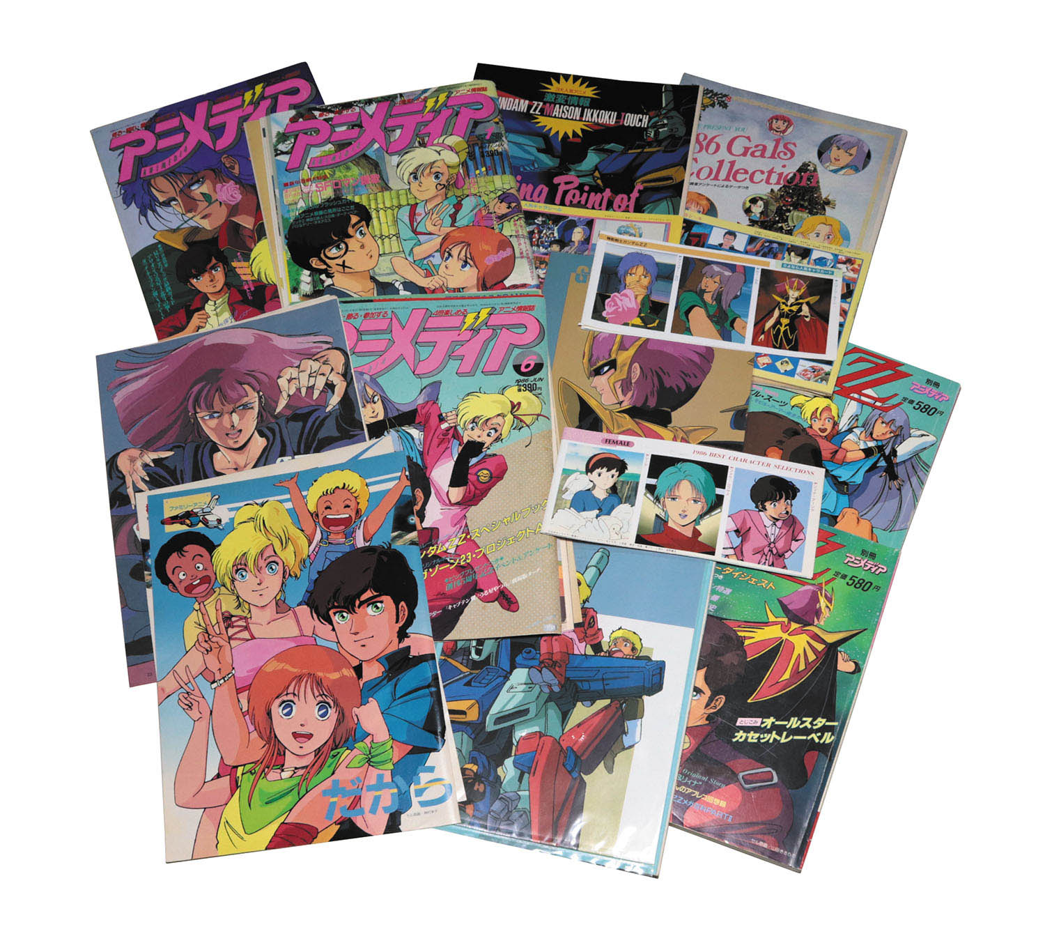 学習研究社 アニメディア ガンダムZZ 記事スクラップ 1986(S61)02 1987