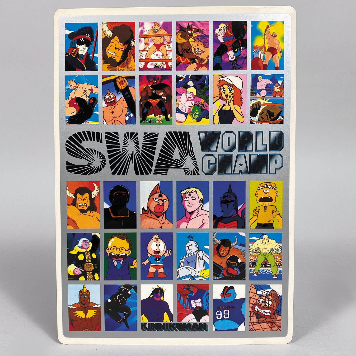 2511] キン肉マン 下敷き トウメイシート下じき当 20円60付 箱一式