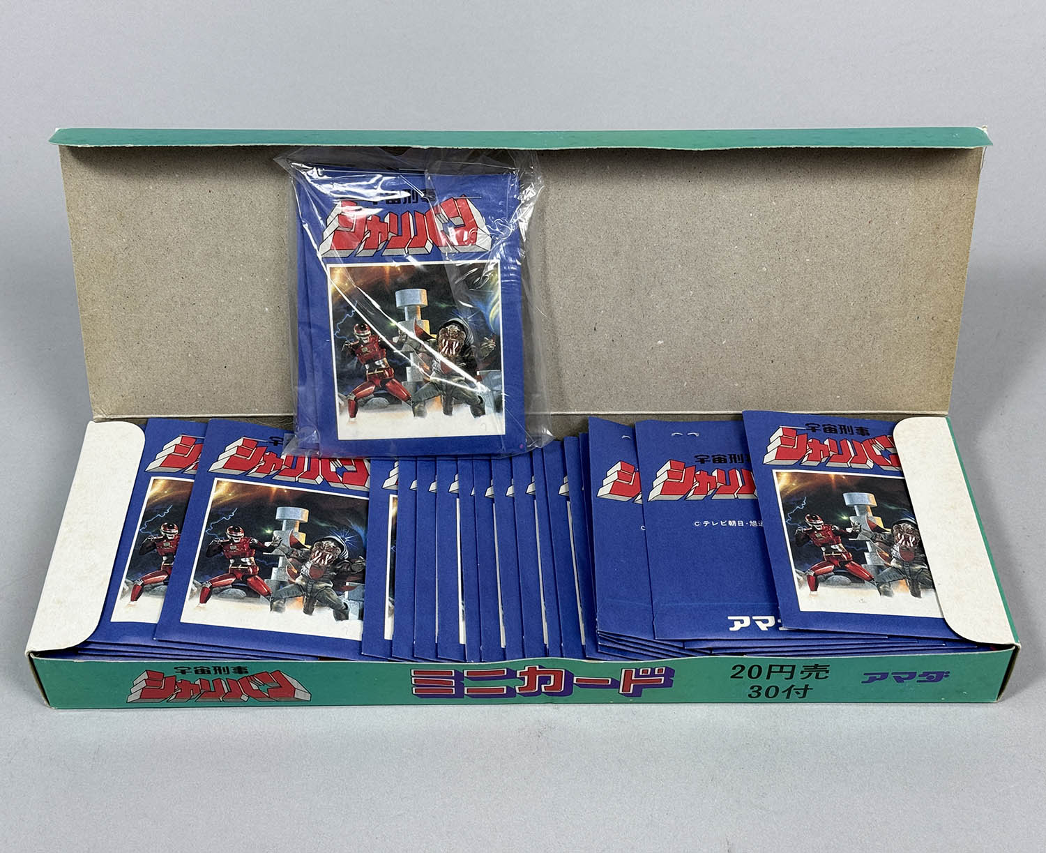 6264] ミニカード 宇宙刑事シャリバン 20円引30付 箱一式