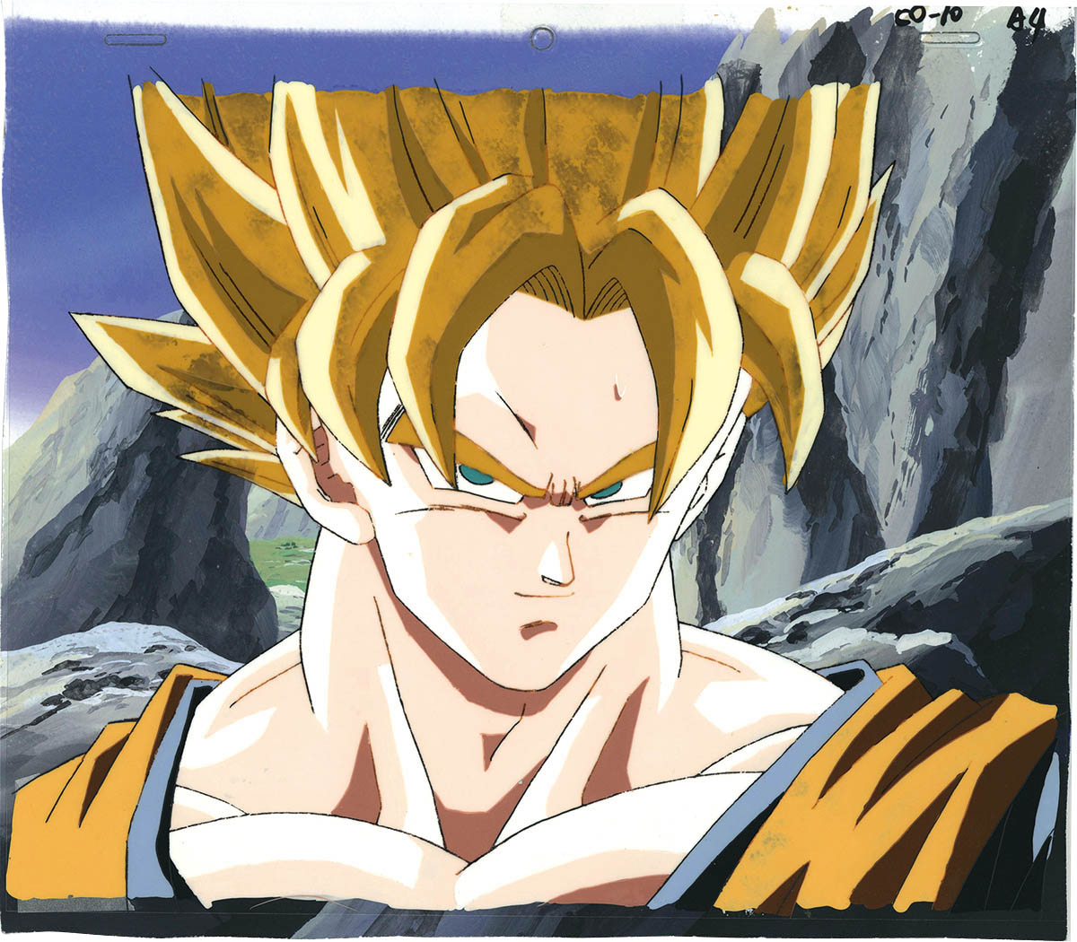 激レア】ドラゴンボールZ孫悟空 界王拳ver.セル画アートシート鳥山明