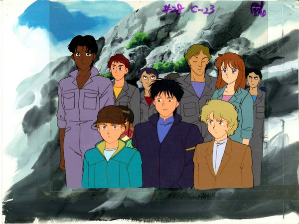 機動戦士Vガンダム ウッソ/マーベット/オデロ/ウォレン セル画