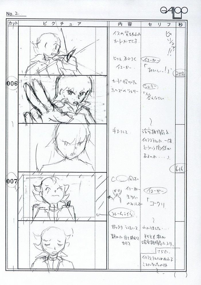 遊戯王5D's 絵コンテ[制作素材]