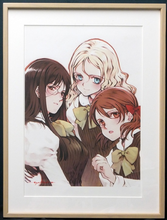 大槍葦人 直筆サイン入りカラー複製イラスト「白詰草話」