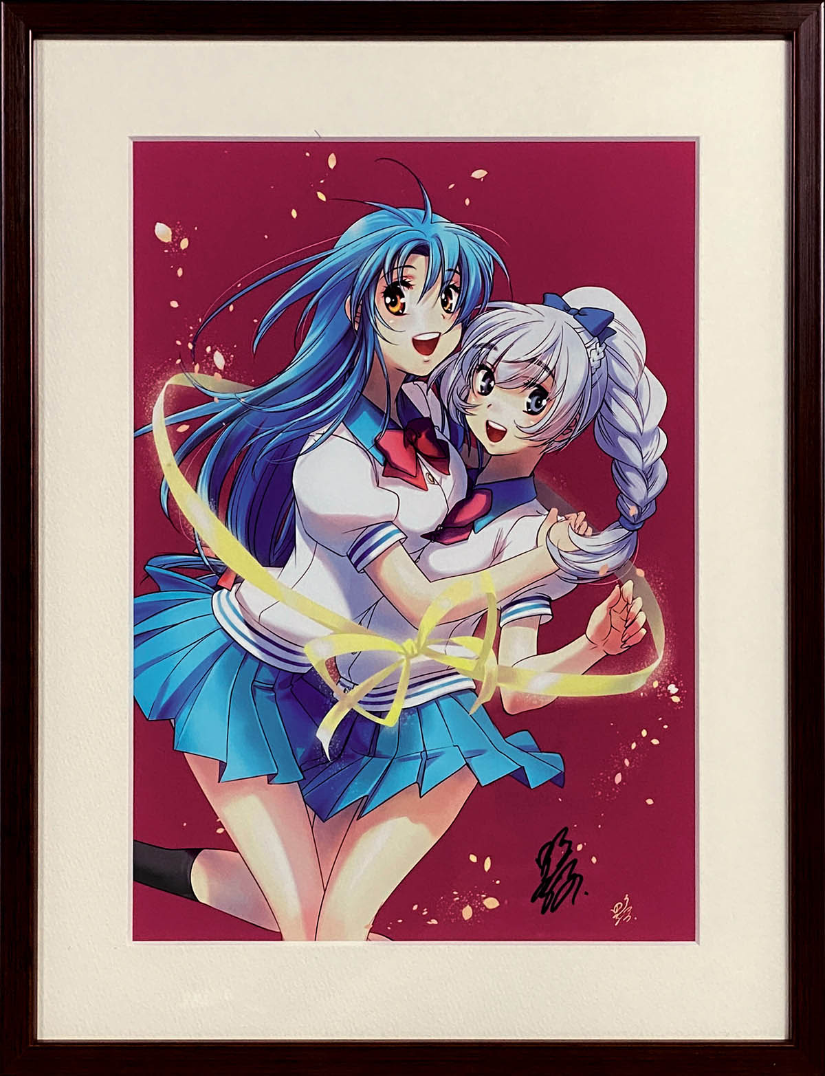 5178] 四季童子 直筆サイン入りカラー複製イラスト「フルメタル