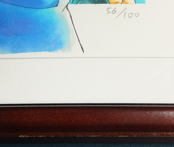 青山剛昌直筆サイン入りカラー複製イラスト[名探偵コナン]（NB-2796）