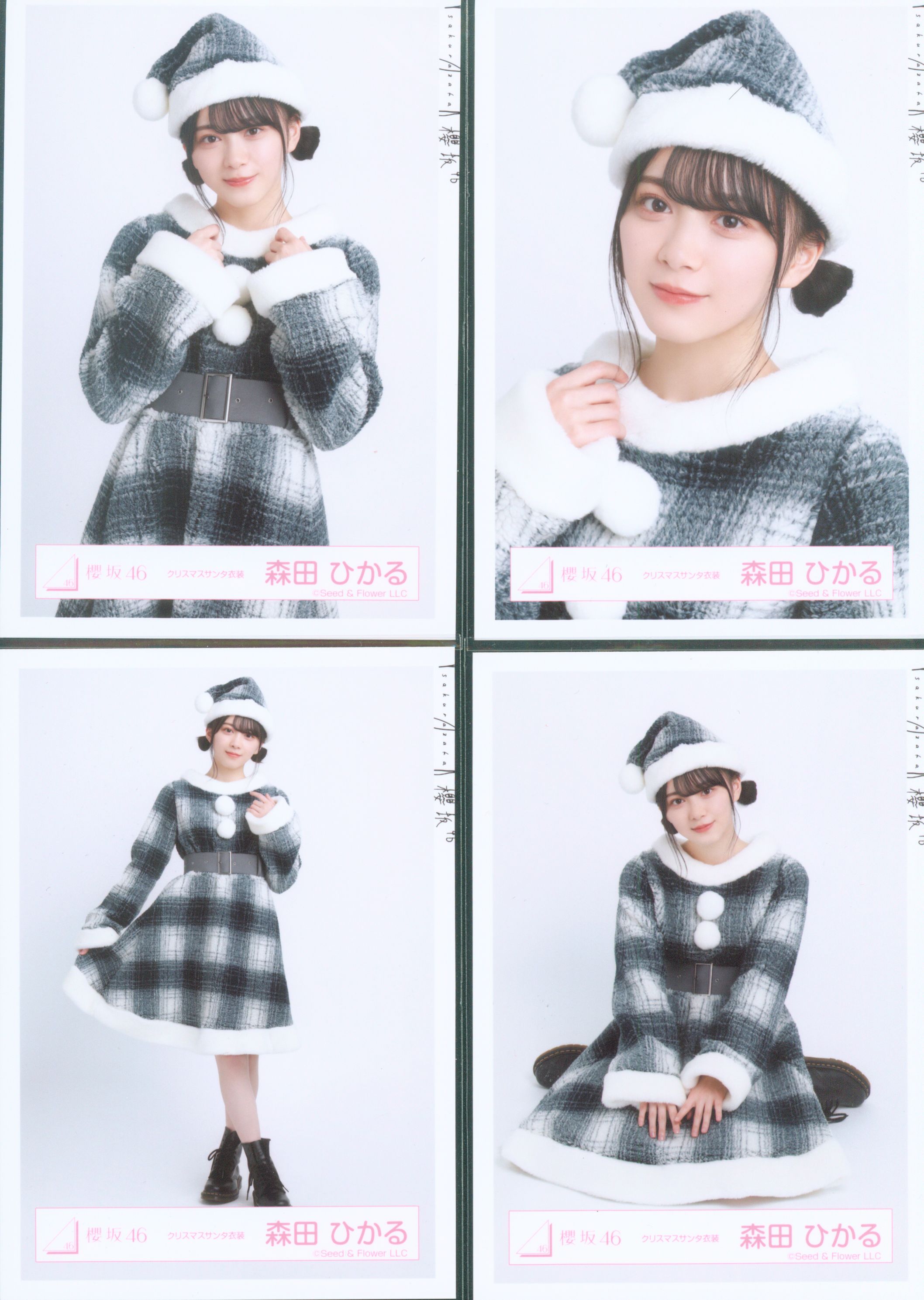 櫻坂46 森田ひかる 2024年 サンタ ヒキ 直筆