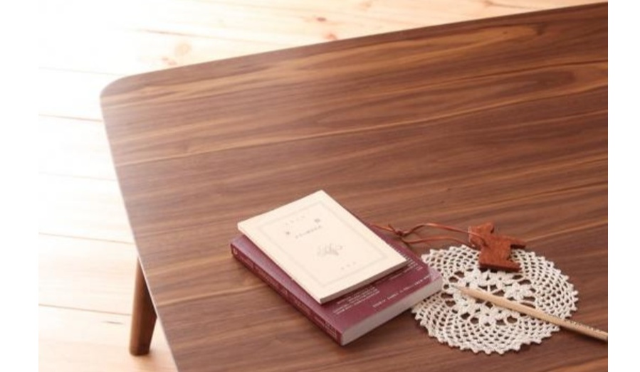 天然木ウォールナット北欧デザインこたつテーブル 【Lumikki(ルミッキ