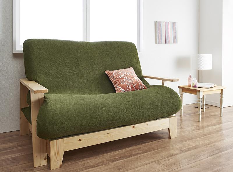 セミダブルサイズの天然木すのこソファーベッド｜ハレノワ