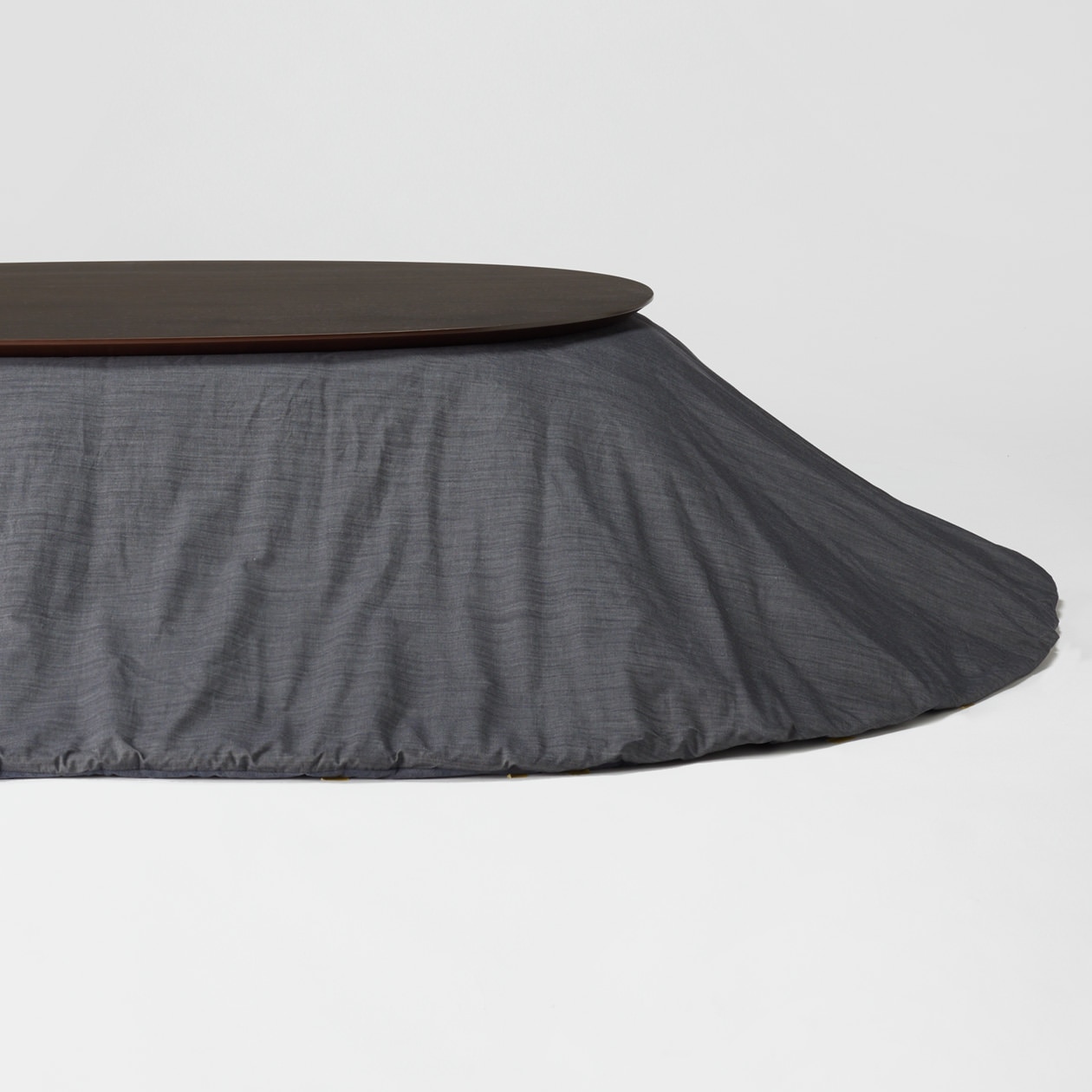 無印良品 【数量限定】こたつふとん・デニム・楕円形／ネイビー - 通販