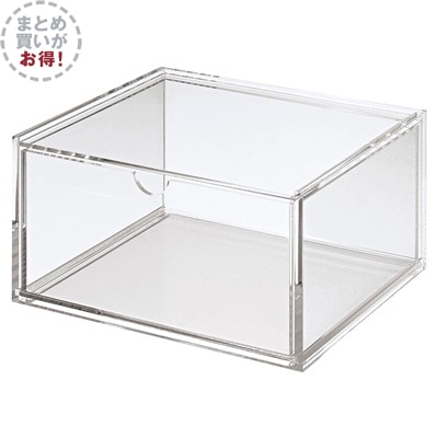 無印良品 【まとめ買い】重なるアクリルケース・深 - 通販 | 家具と