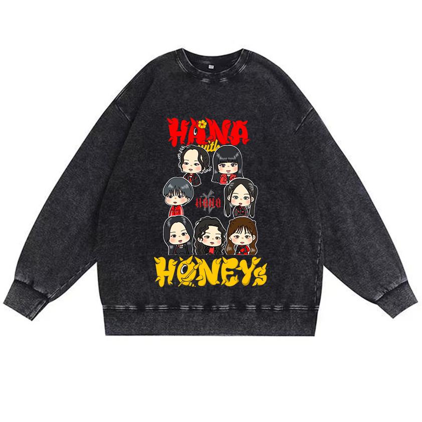 hana グッズ |厚手エイジング加工Tシャツ・長袖スウェット【HANA