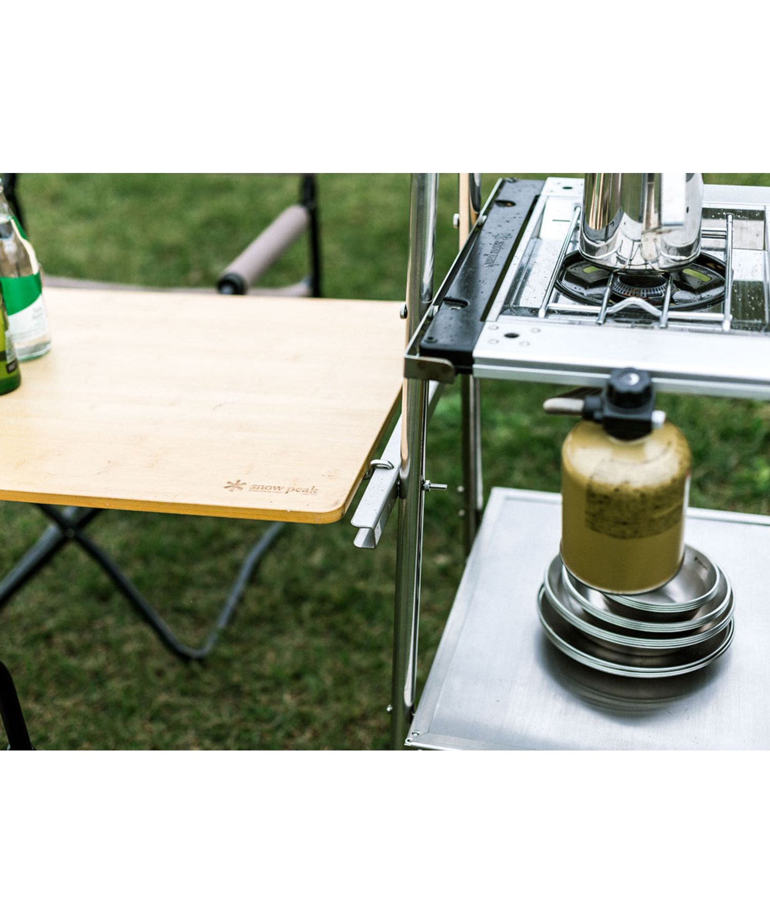 ステンレスキッチンテーブルサイドコネクション| スノーピーク(Snow Peak)