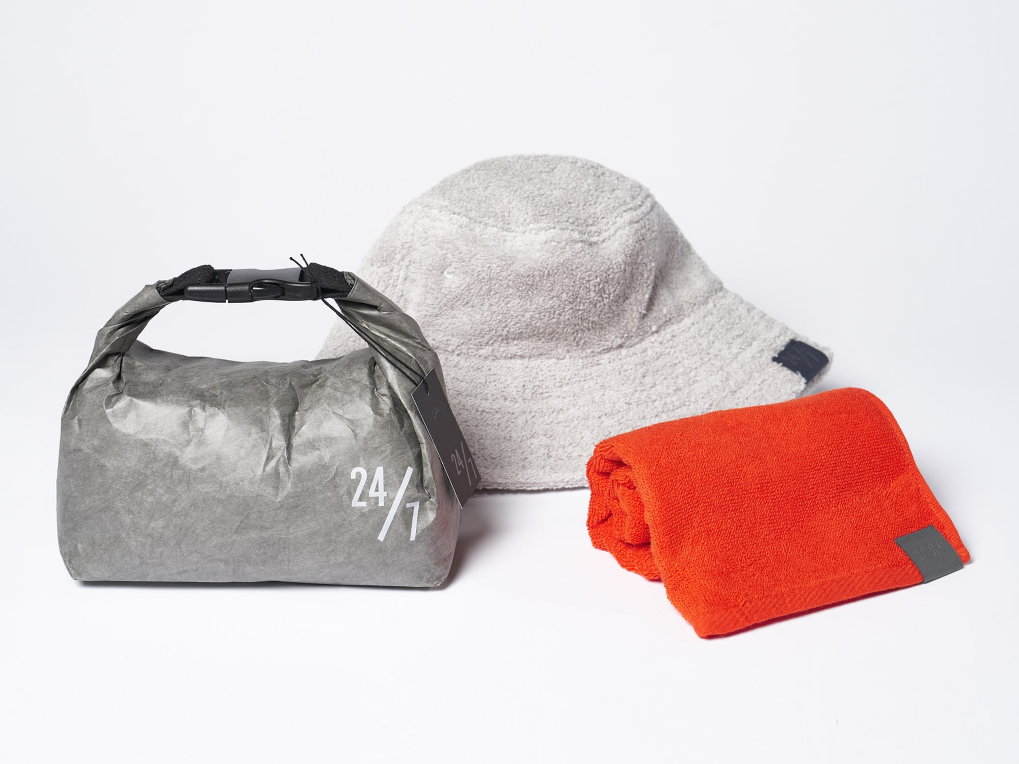 24/7 サウナセット（32×89 タオル+towel bucket+タイベック スタッフ