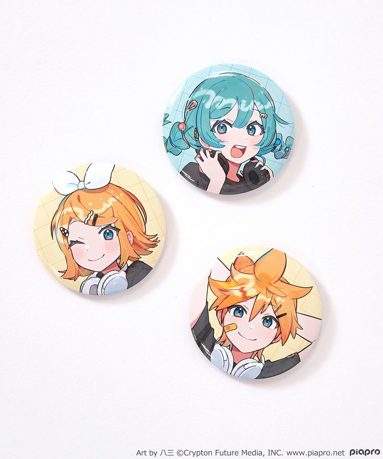 鏡音リン・レン 缶バッジセット Art by 八三/earth music&ecology