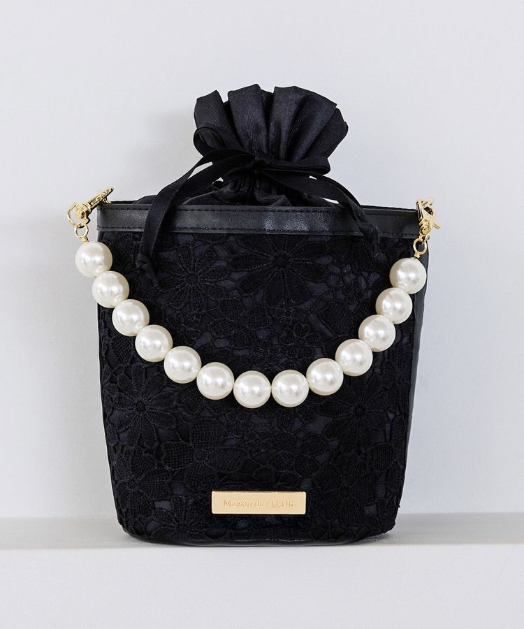 EC限定フラワーレース2Wayバケツ型バッグ/Maison de FLEUR（メゾン ド
