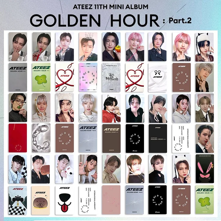 Ateez Golden Hour Part.2 Poca Makestar Sunflower Benefit Photocard