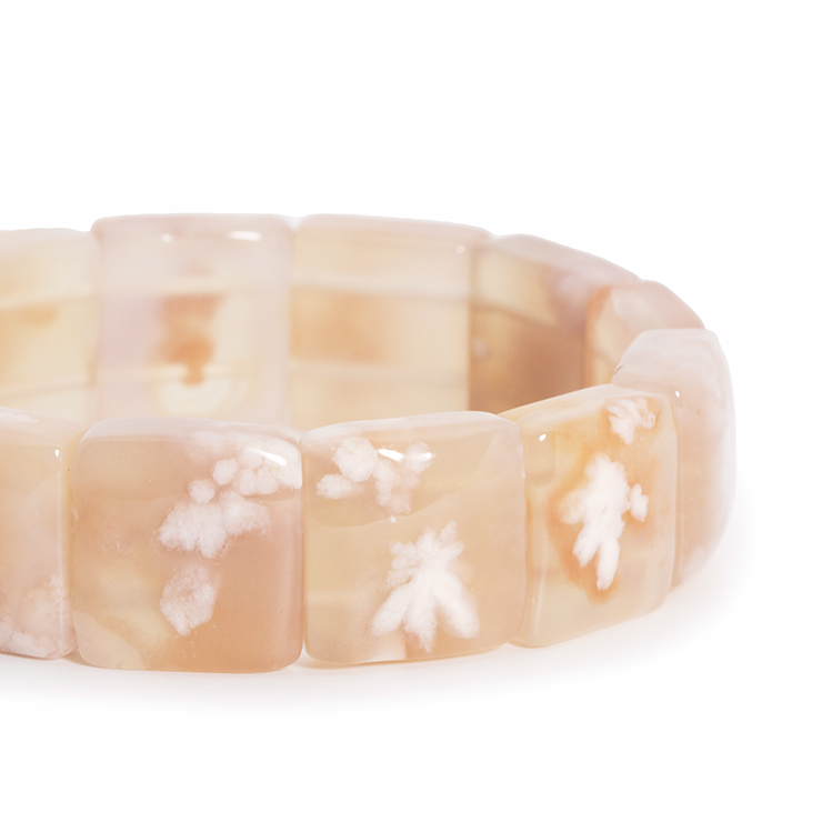 一点もの】桜瑪瑙 バングル 桜満開｜天然石・パワーストーン通販