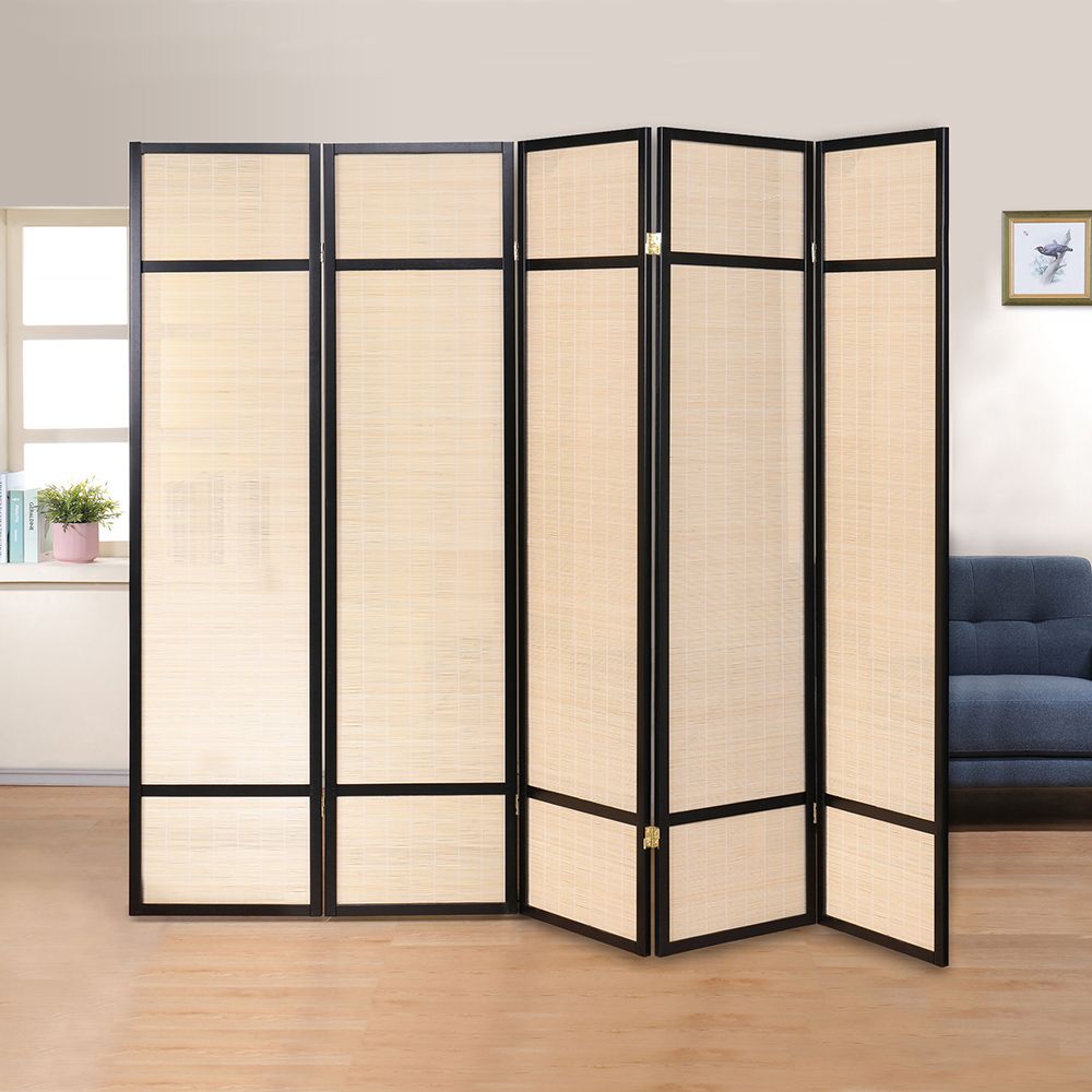 C&B 加大南洋風格五面竹簾屏風- PChome 24h購物