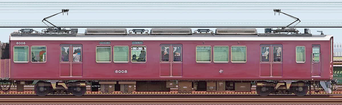 阪急8000系リニューアル車C#8008の側面写真｜RailFile.jp｜鉄道車両
