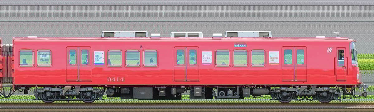 名鉄6500系（4次車）ク6414の側面写真｜RailFile.jp｜鉄道車両サイド
