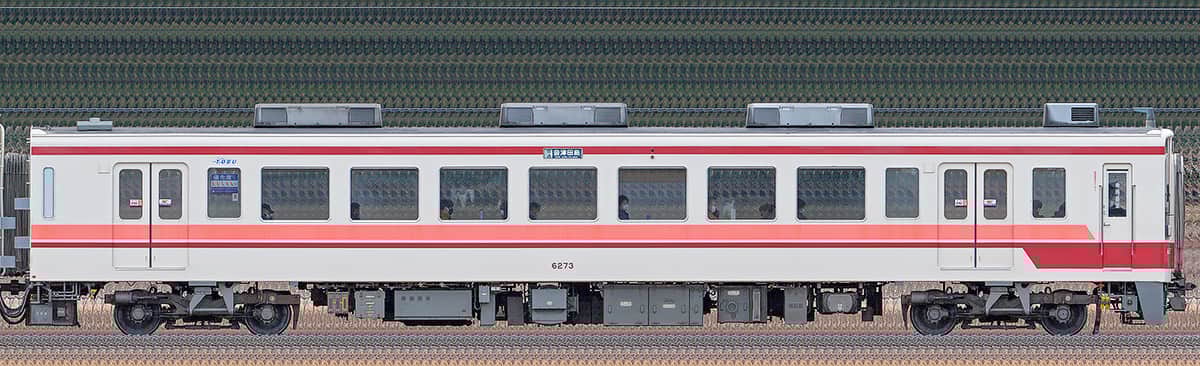 東武6050型クハ6273の側面写真｜RailFile.jp｜鉄道車両サイドビューの図鑑