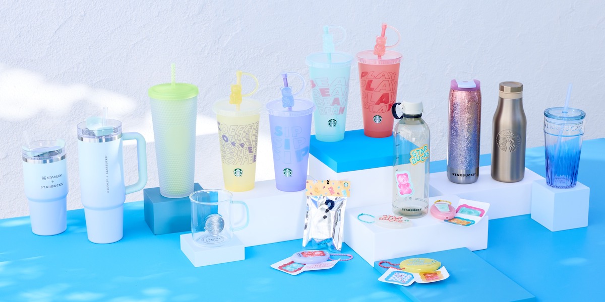スタバ新作・グッズ】キラキラから爽やかまで、春アイテムが勢揃い