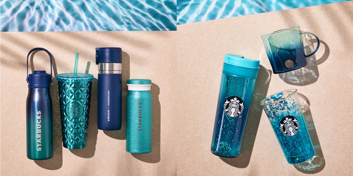 スタバ新作・グッズ】まるで海のような涼しげデザイン！2025年・夏