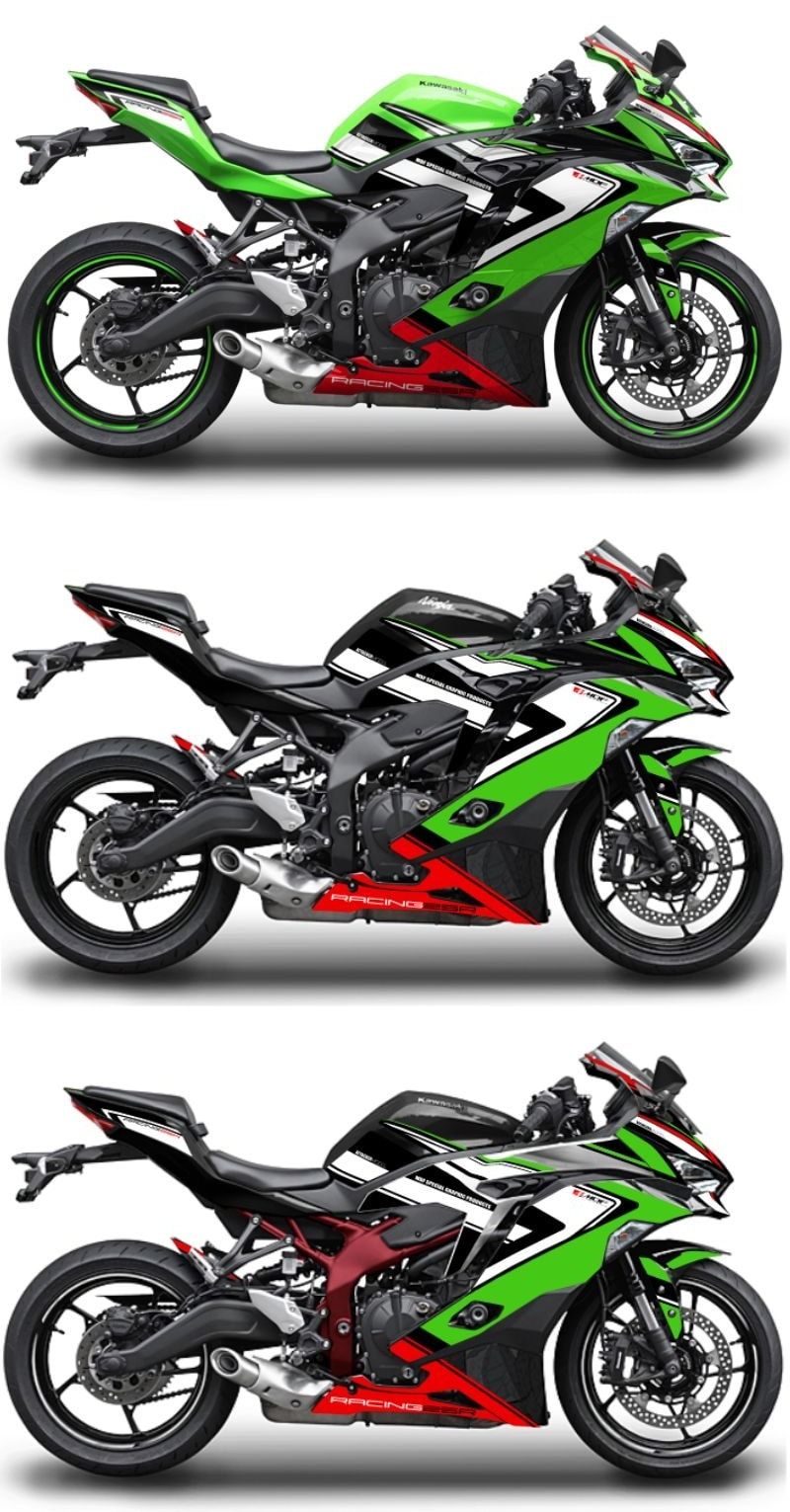 新製品】ZX-25R用グラフィックキットがMDFから登場！どの車体色にも