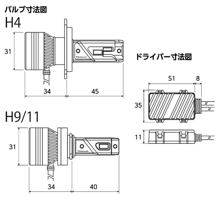 Webike | Valenti バレンティ LEDヘッドバルブ ZXシリーズ(MZX10-H4-60