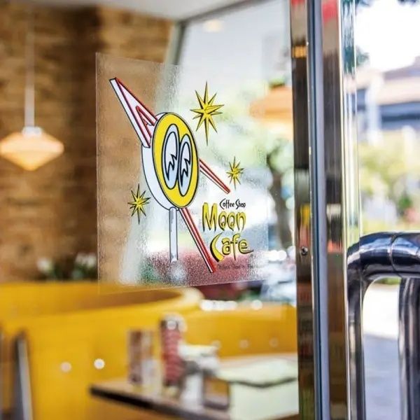 Webike | MOON EYES ムーンアイズ MOON Cafe Neon ステッカー(DM-247