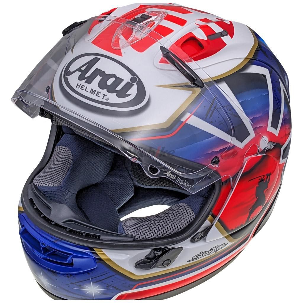 Webike | Arai アライ RX-7X PEDROSA SAMURAI SPIRIT BLUE[アール