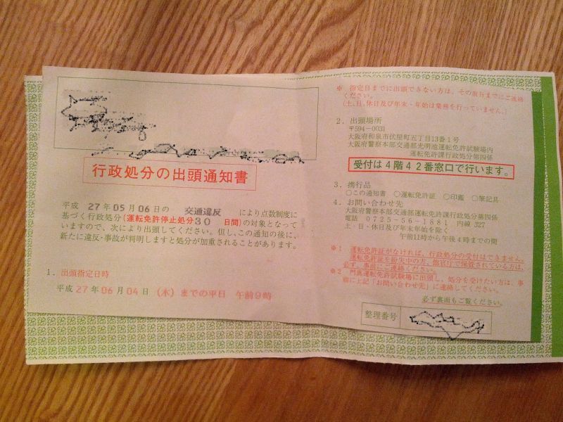 KAWASAKI ZX-7R「赤切符は2回も出頭が必要？へ(｀Д´;）ノ