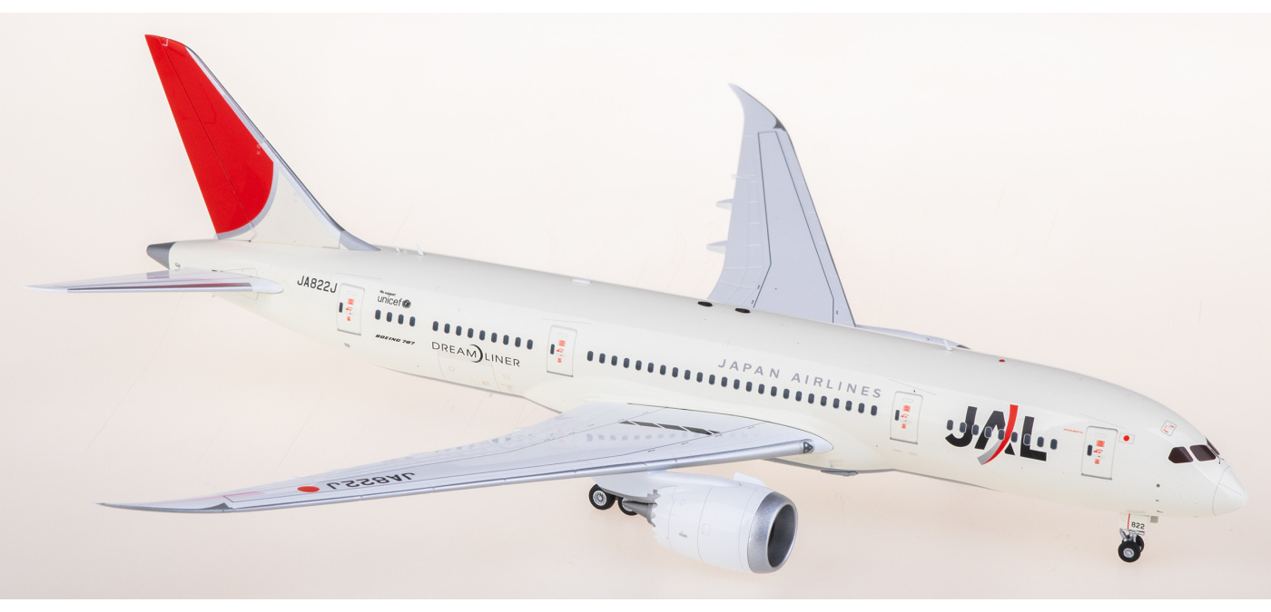 L2028 Japan Airlines 日本航空Boeing 787-8 JA822J SQ Wings 1:200