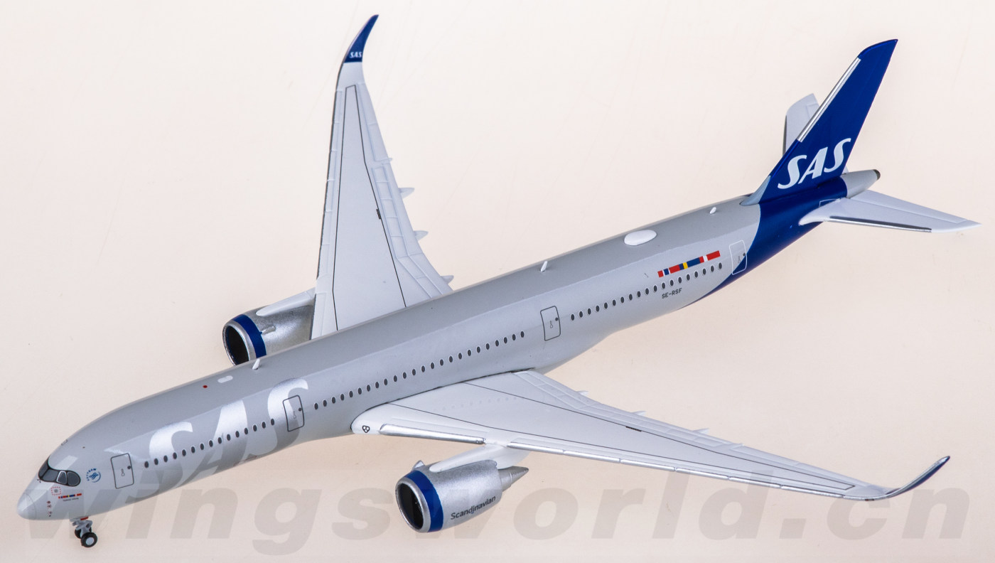 XX40770 SAS 北欧航空Airbus A350-900XWB SE-RSF JC Wings 1:400 -飞机