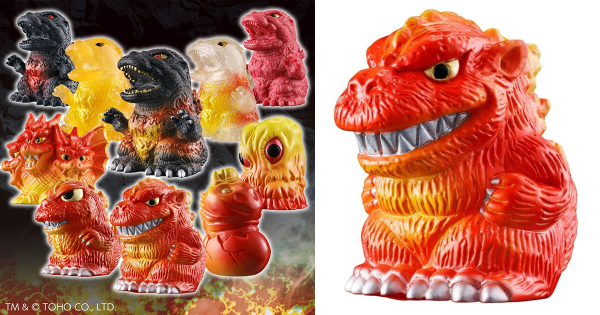 PLEX×墓場の画廊「ゴジラ ミニソフビクロニクル (バーニングレッド
