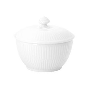 ホワイトフルーテッド オーブンウエア 蓋つきM/ホワイトフルーテッド