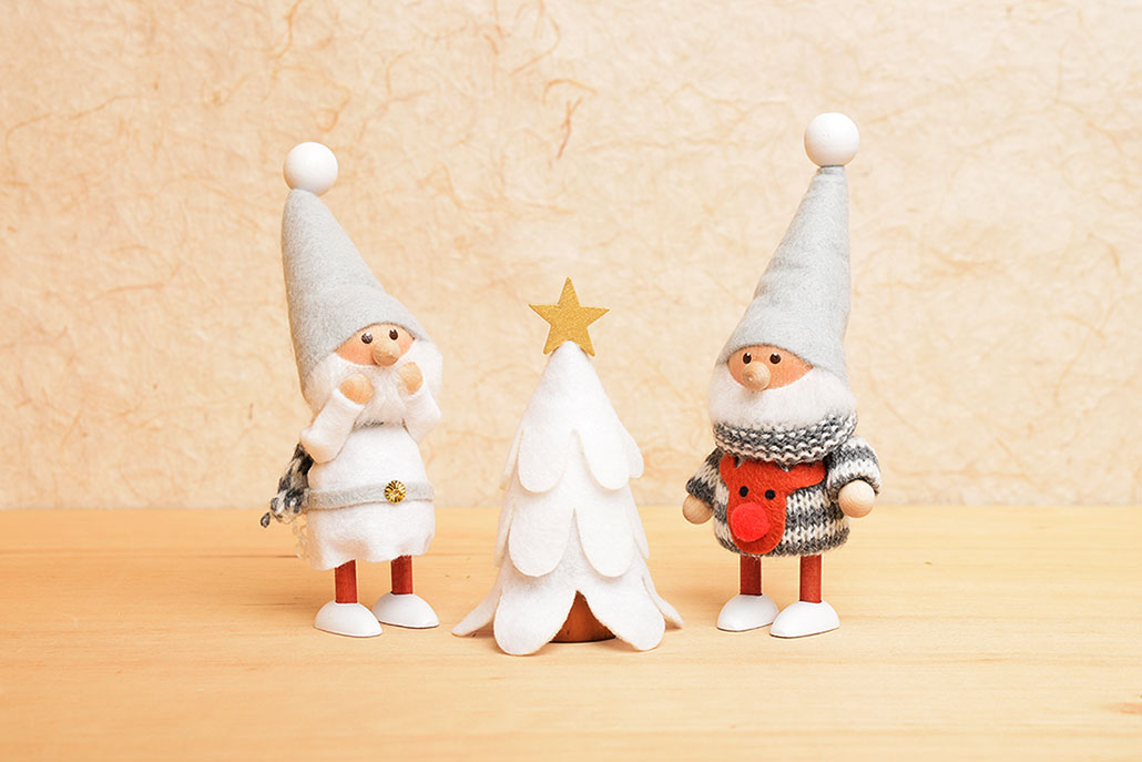 ノルディカニッセ ホワイトクリスマスのサンタさんセット - te-nori(て