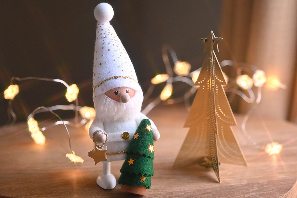 ☆te-nori限定＞ノルディカニッセ ライトアップサンタさんのキラキラ