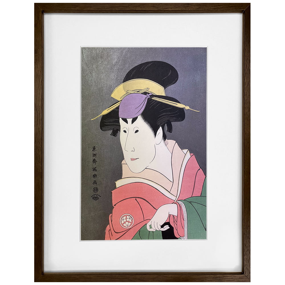 東洲斎写楽「二世小佐川常世の竹村定之進妻桜木」浮世絵木版画｜浮世絵工房