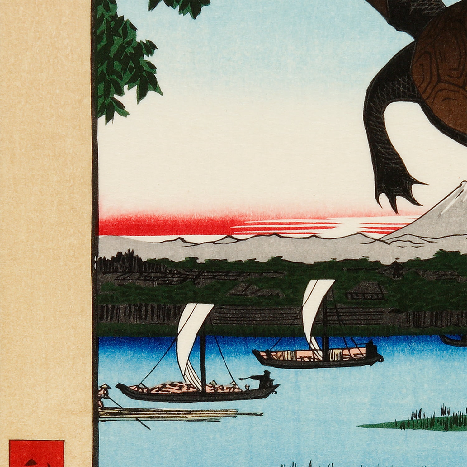 歌川広重「名所江戸百景 深川万年橋」浮世絵木版画｜浮世絵工房