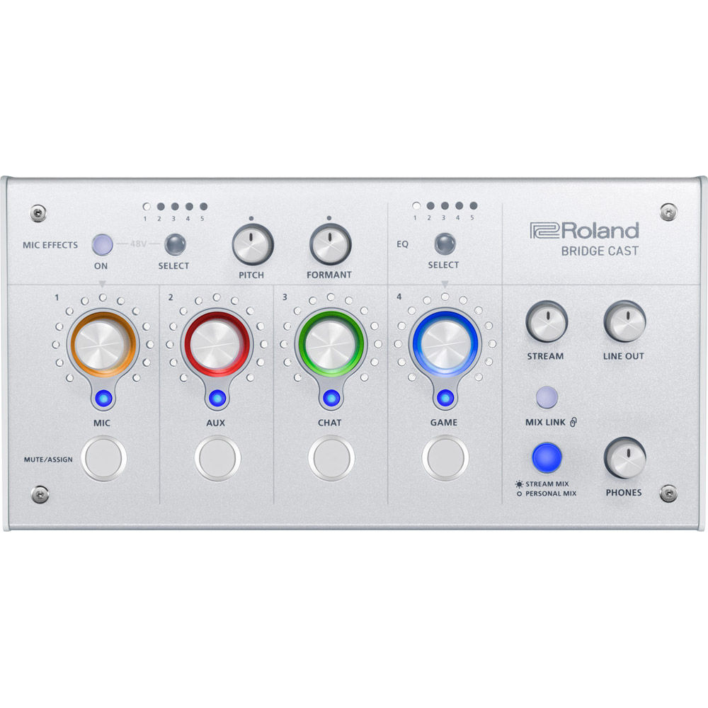 Roland BRIDGECAST Dual Bus Audio Mixer (White) BRC-WH Mixers