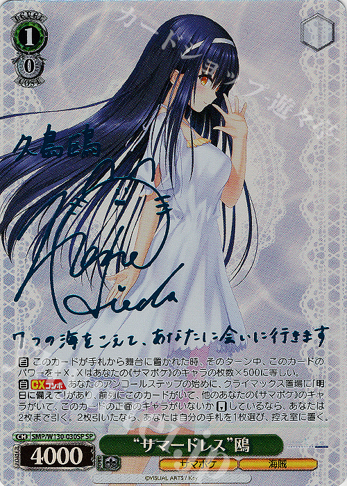 ARS10+ 夏の思い出 識 サマポケ ヴァイス 青サイン 値引き可 世界4枚