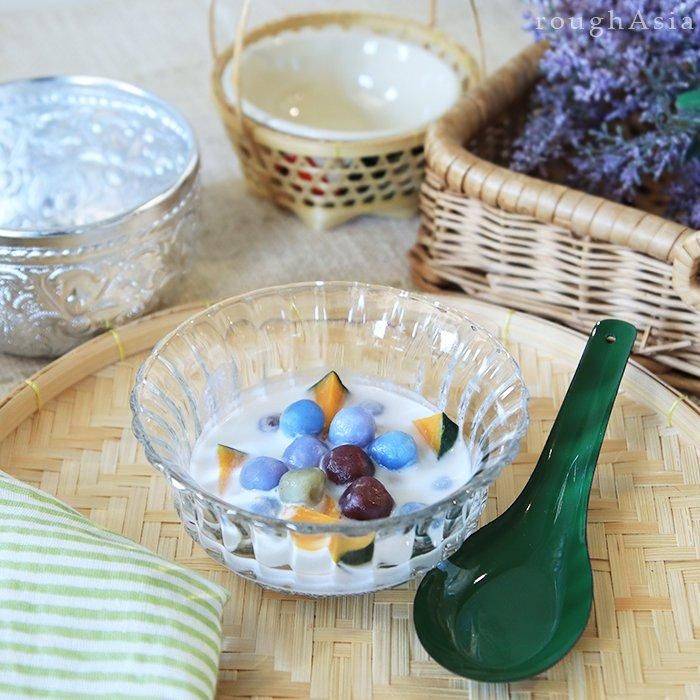 タイ｜アラベスク調ガラスボウル＊アンティーク＊レトロ｜アジアの台所