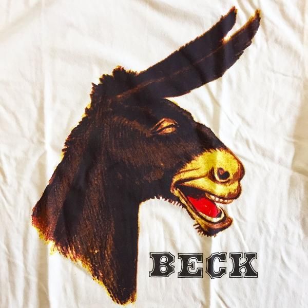 Beck - Jack-Ass DONKEY (Odelay 1996) T-shirt on Vanilla - Bear's