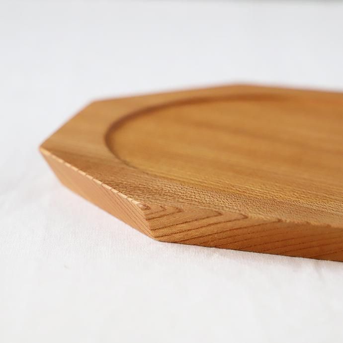 オクトゴナル カッティングボード（L）ケヤキ 八角形 - ハシュケ