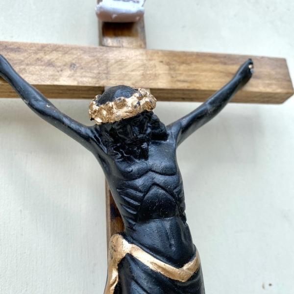 十字架 | キリスト | ウッドクロス | ブラック ジーザス - メキシコ