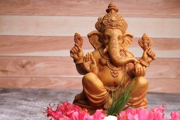 木彫りスタンプ ガネーシャ（ネパール）