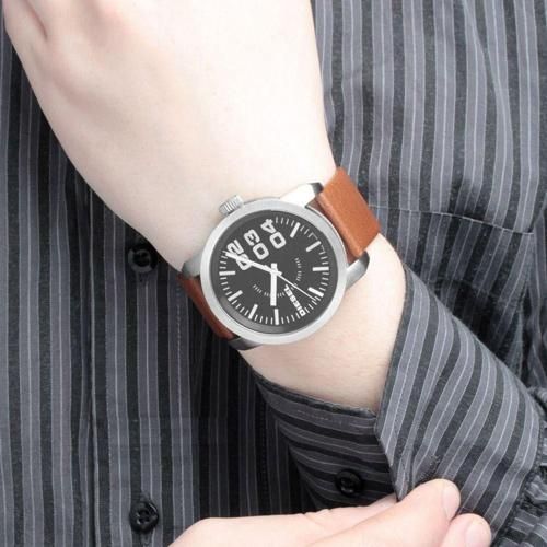 ディーゼル 腕時計 フランチャイズ DZ1513 ブラックダイアル×ブラウン