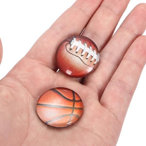 ツヤツヤきれいなクリスタルバスケマグネット 1個| ボールグッズ通販